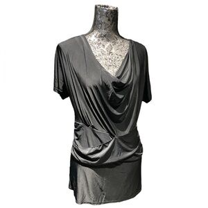 Nwt - BCBG MAX AZRIA - Women’s Black Cowl Neck Mini Cocktail Dress or Long Top